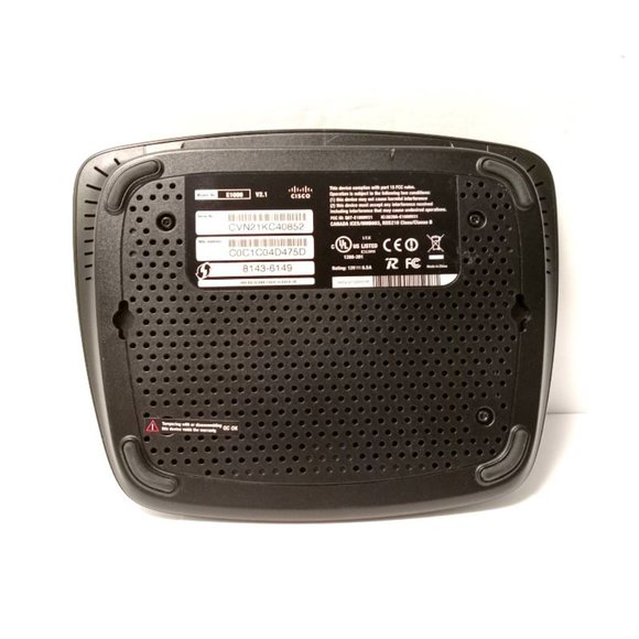 Cisco 2.4 GHz Band Linksys E-1000 Wireless -N- Router With Power Supply Tested - Picture 6 of 7